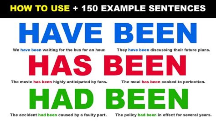 Has been VS had been?