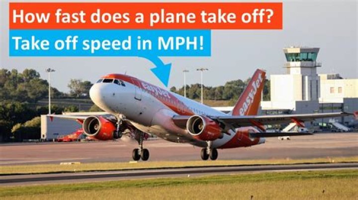 How fast does a plane take off?