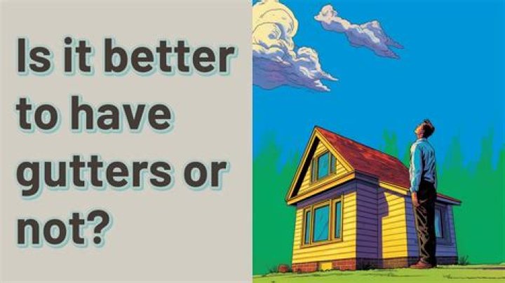 Is it better to have gutters or not?