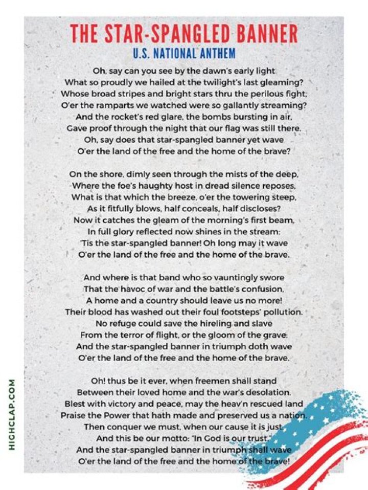 What does ramparts mean in The Star-Spangled Banner?