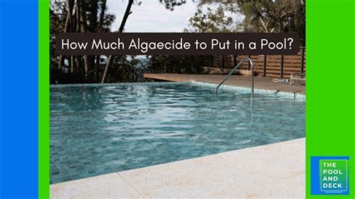 What happens if you put too much algaecide in your pool?