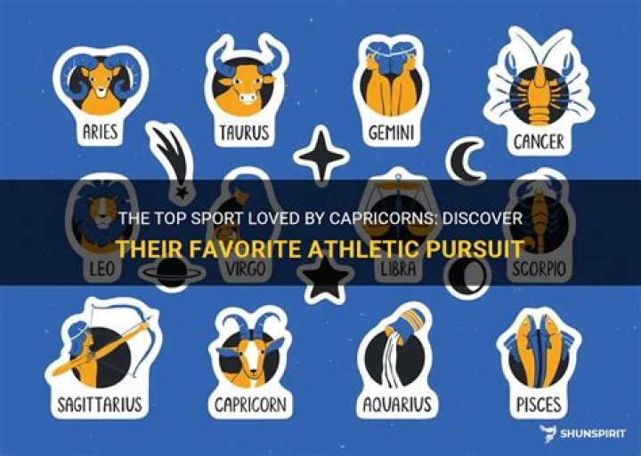 What is a Capricorn favorite sport?