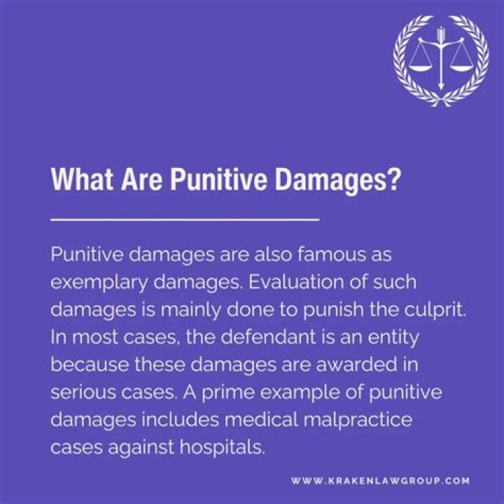 What is an example of a punitive damage?