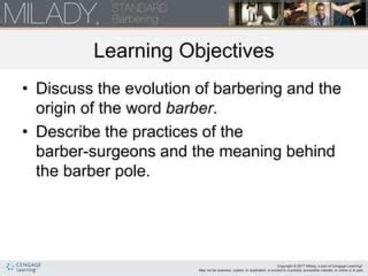 What is the origin of the word barber Milady?