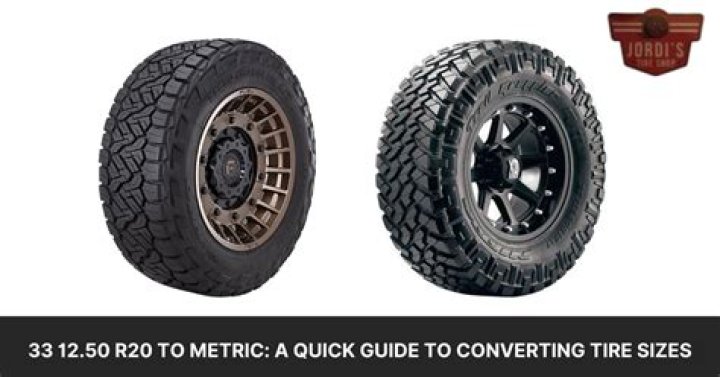 What size tire is a 33 12.50 r20?