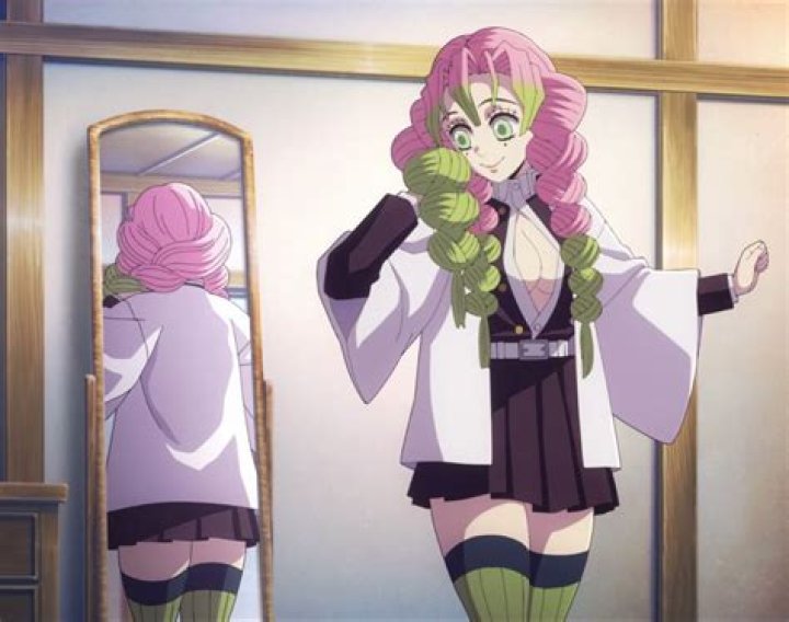 Who is the pink and green haired girl in Demon Slayer?